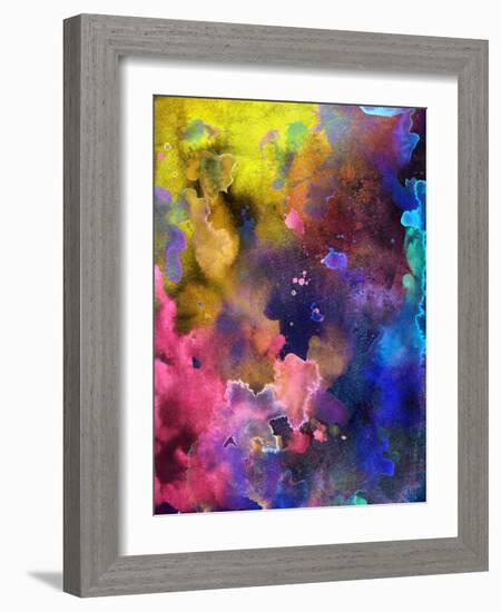 Designed Grunge Paper Texture - Bright Artistic Background-run4it-Framed Art Print