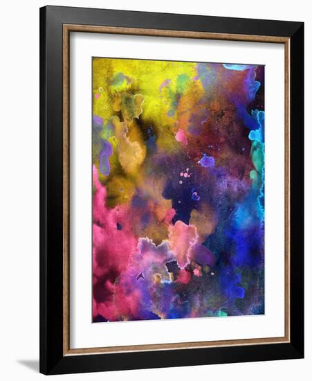 Designed Grunge Paper Texture - Bright Artistic Background-run4it-Framed Art Print