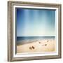 Designed Retro Photo: Sunny Day on the Beach-donatas1205-Framed Photographic Print