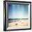 Designed Retro Photo: Sunny Day on the Beach-donatas1205-Framed Photographic Print