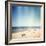 Designed Retro Photo: Sunny Day on the Beach-donatas1205-Framed Photographic Print