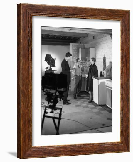 Designer in a Photographic Studio, Mexborough, South Yorkshire, 1964-Michael Walters-Framed Photographic Print