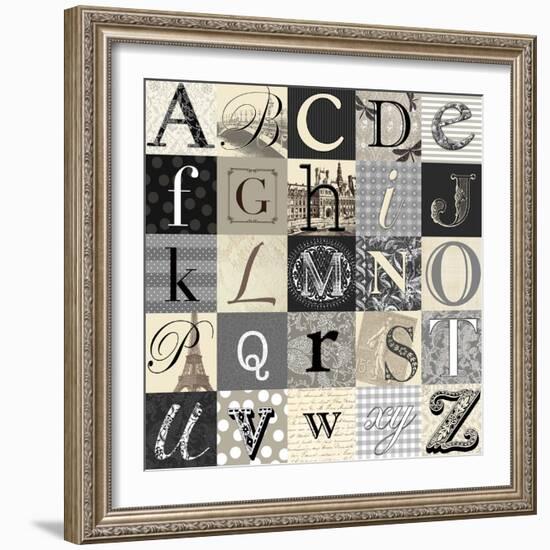 Designing Alphabet-Morgan Yamada-Framed Art Print