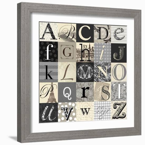 Designing Alphabet-Morgan Yamada-Framed Art Print