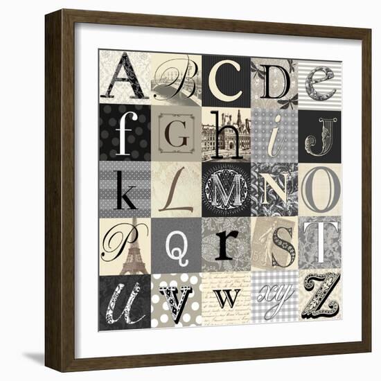 Designing Alphabet-Morgan Yamada-Framed Art Print