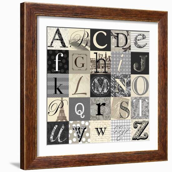 Designing Alphabet-Morgan Yamada-Framed Art Print