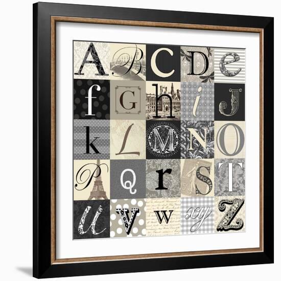 Designing Alphabet-Morgan Yamada-Framed Art Print