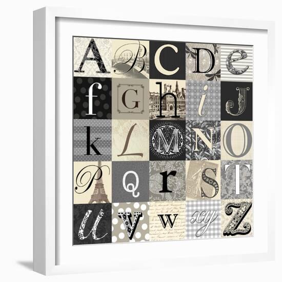 Designing Alphabet-Morgan Yamada-Framed Art Print