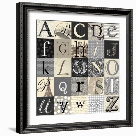 Designing Alphabet-Morgan Yamada-Framed Art Print
