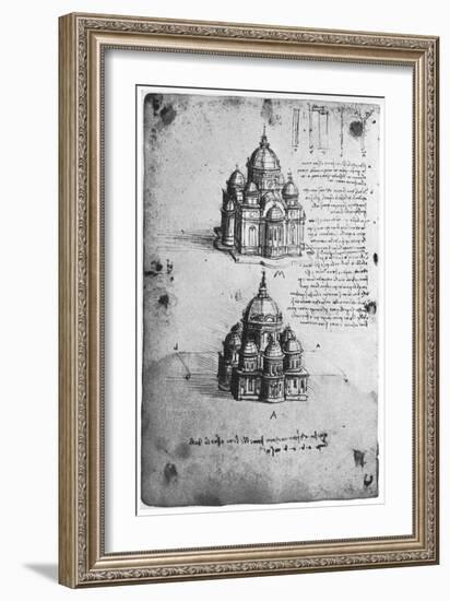 Designs for a Central Church, C1488-1490-Leonardo da Vinci-Framed Giclee Print