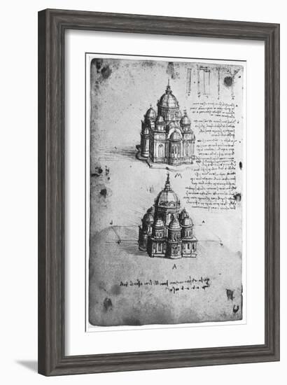 Designs for a Central Church, C1488-1490-Leonardo da Vinci-Framed Giclee Print