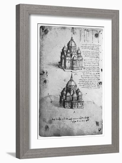 Designs for a Central Church, C1488-1490-Leonardo da Vinci-Framed Giclee Print