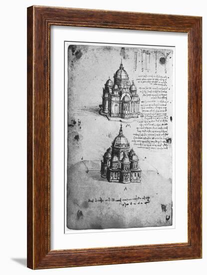 Designs for a Central Church, C1488-1490-Leonardo da Vinci-Framed Giclee Print