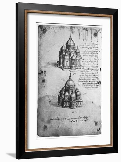 Designs for a Central Church, C1488-1490-Leonardo da Vinci-Framed Giclee Print