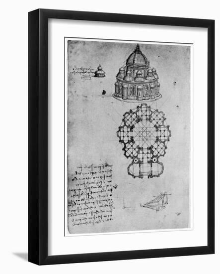 Designs for a Central Church, C1488-Leonardo da Vinci-Framed Giclee Print