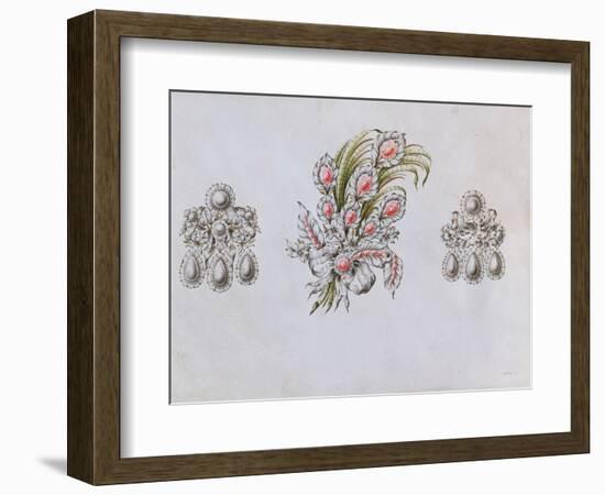 Designs for Aigrettes-Italian School-Framed Giclee Print