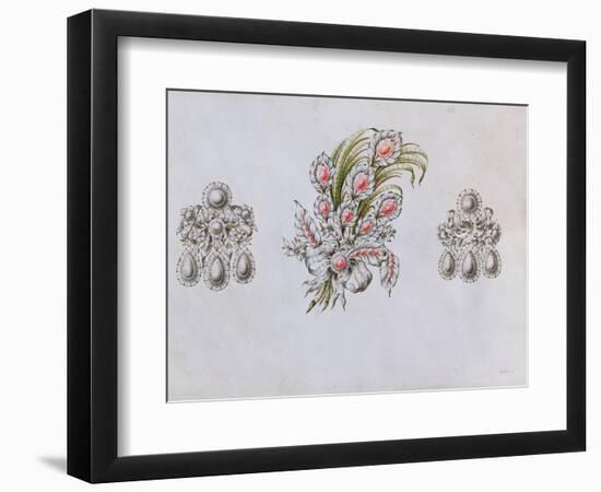 Designs for Aigrettes-Italian School-Framed Giclee Print