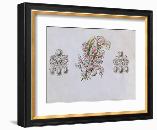 Designs for Aigrettes-Italian School-Framed Giclee Print