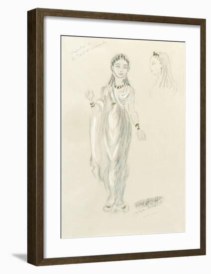 Designs For Cleopatra LV-Oliver Messel-Framed Premium Giclee Print