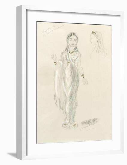 Designs For Cleopatra LV-Oliver Messel-Framed Premium Giclee Print