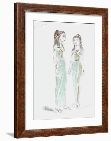 Designs for Cleopatra XLIX-Oliver Messel-Framed Premium Giclee Print