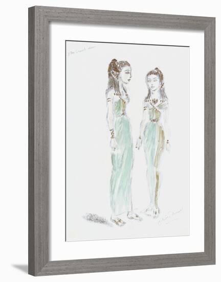 Designs for Cleopatra XLIX-Oliver Messel-Framed Premium Giclee Print