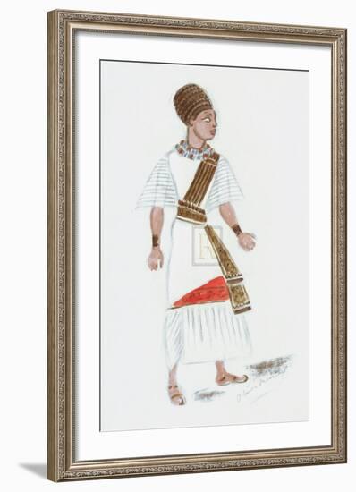 Designs for Cleopatra XLVIII-Oliver Messel-Framed Premium Giclee Print