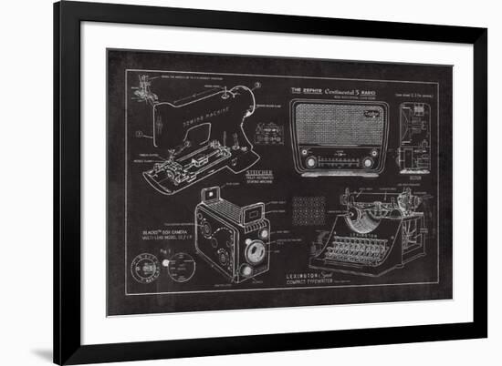 Designs For Living-The Vintage Collection-Framed Giclee Print