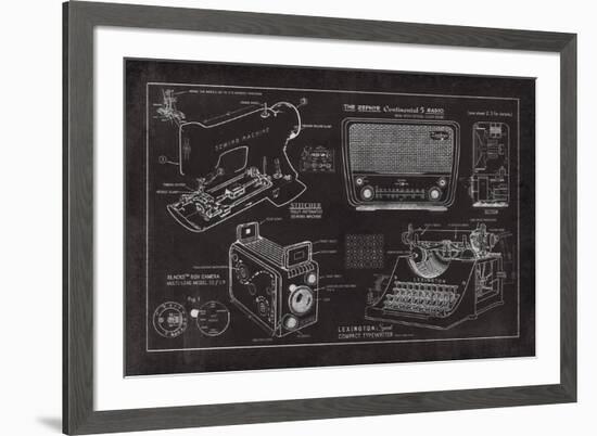 Designs For Living-The Vintage Collection-Framed Giclee Print