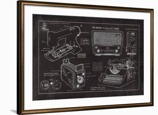 Designs For Living-The Vintage Collection-Framed Giclee Print