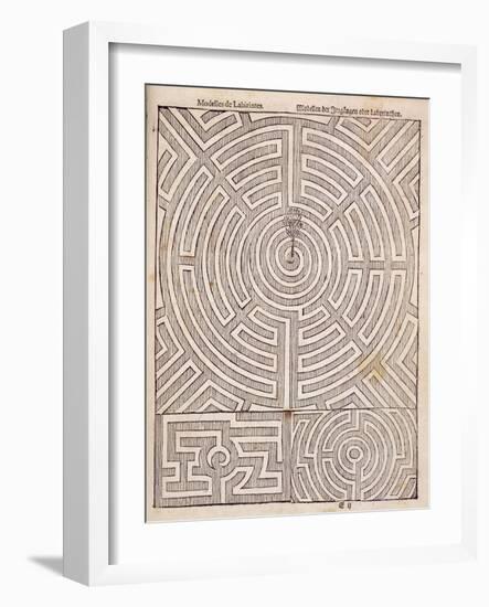 Designs For Mazes, from The Dutch Gardener by Johann Van Der Groen, Published 1699-null-Framed Giclee Print