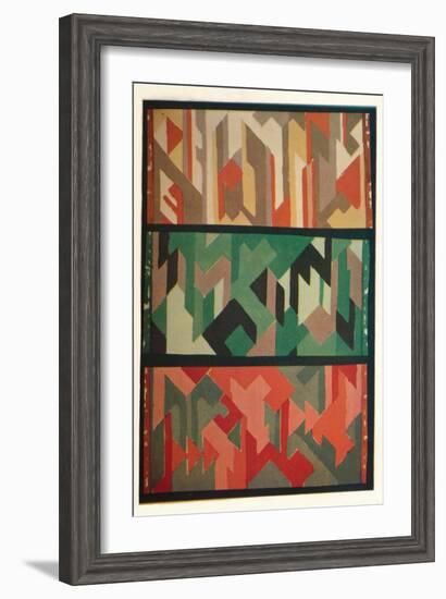 'Designs for Rugs by the Allgauer Handwebeteppiche', c1928-Unknown-Framed Giclee Print