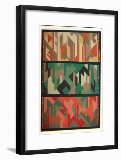 'Designs for Rugs by the Allgauer Handwebeteppiche', c1928-Unknown-Framed Giclee Print