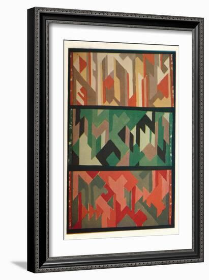 'Designs for Rugs by the Allgauer Handwebeteppiche', c1928-Unknown-Framed Giclee Print