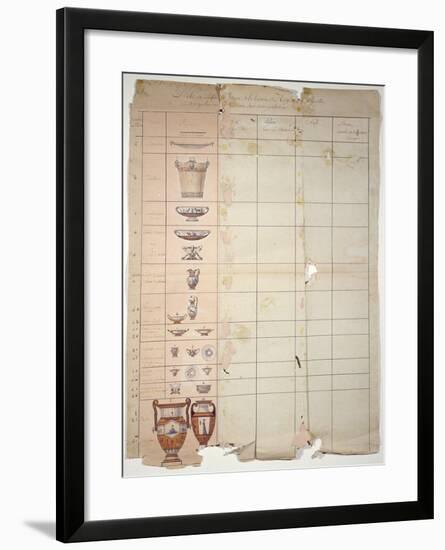 Designs For the Rambouillet Dairy Service, Sevres Workshop-null-Framed Giclee Print