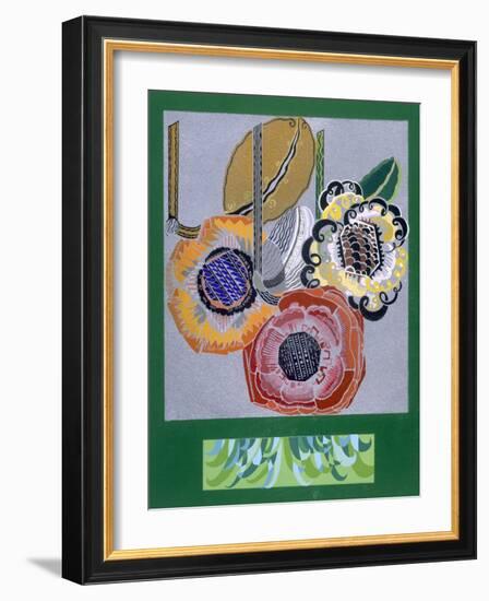 Designs from 'Relais', C.1920S-1930 (Colour Litho)-Edouard Benedictus-Framed Giclee Print