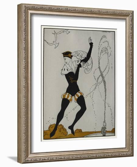 Designs On the Dances Of Vaslav Nijinsky-Georges Barbier-Framed Giclee Print