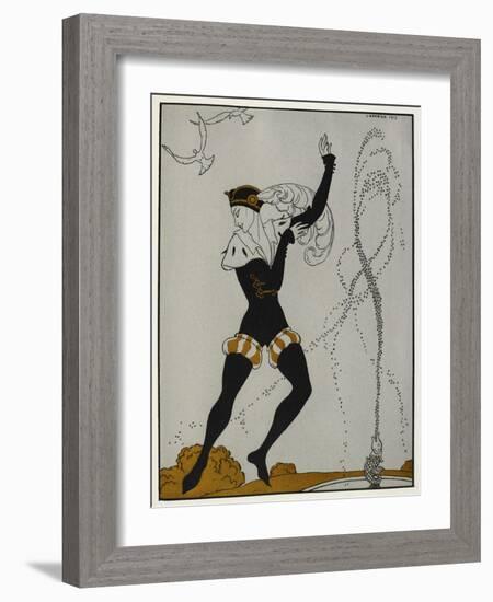 Designs On the Dances Of Vaslav Nijinsky-Georges Barbier-Framed Giclee Print