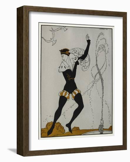 Designs On the Dances Of Vaslav Nijinsky-Georges Barbier-Framed Giclee Print