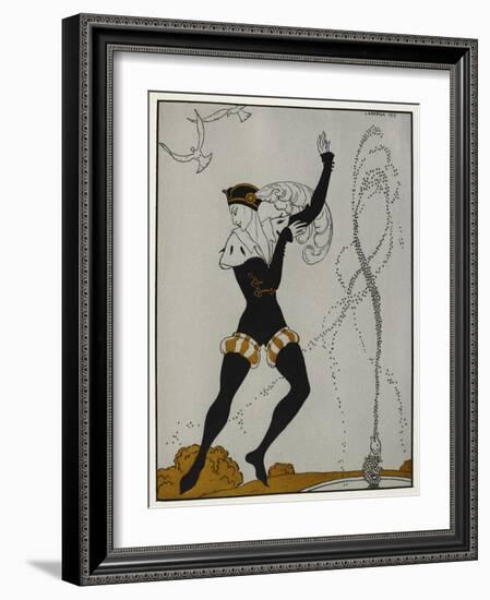 Designs On the Dances Of Vaslav Nijinsky-Georges Barbier-Framed Giclee Print