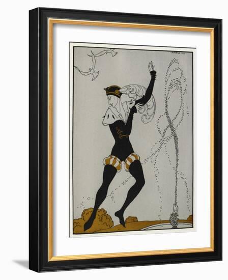 Designs On the Dances Of Vaslav Nijinsky-Georges Barbier-Framed Giclee Print