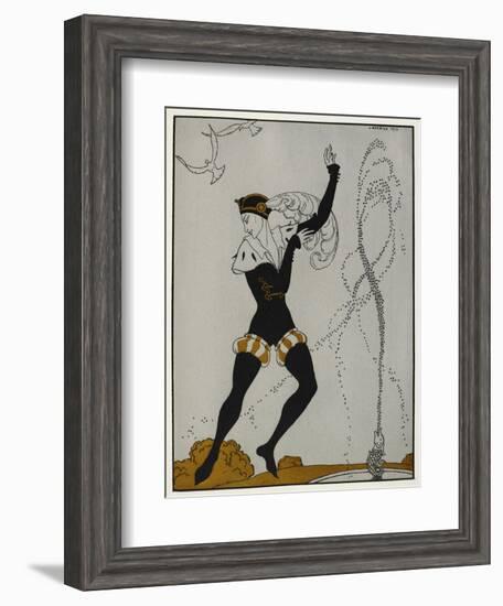 Designs On the Dances Of Vaslav Nijinsky-Georges Barbier-Framed Giclee Print