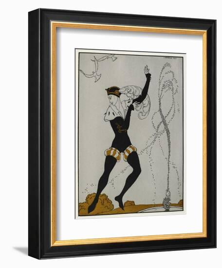 Designs On the Dances Of Vaslav Nijinsky-Georges Barbier-Framed Giclee Print