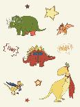 Dino Stegosaurus-Designs Sweet Melody-Art Print