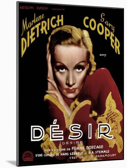 Desire, Marlene Dietrich, 1936-null-Mounted Art Print