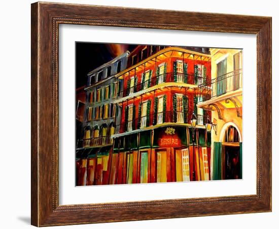 Desire Oyster Bar On Bourbon Street-Diane Millsap-Framed Art Print