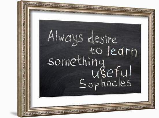 Desire to Learn-Yury Zap-Framed Art Print