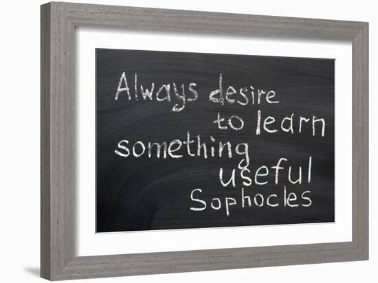 Desire to Learn-Yury Zap-Framed Art Print