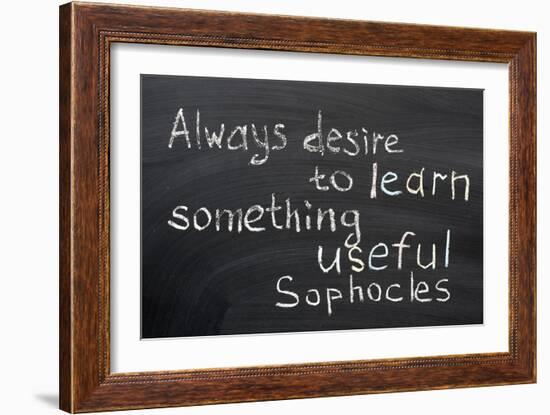 Desire to Learn-Yury Zap-Framed Art Print