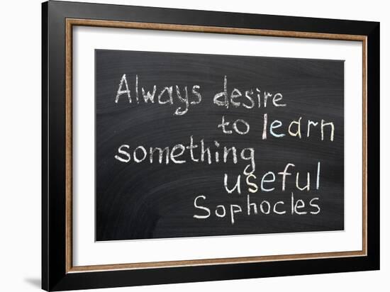 Desire to Learn-Yury Zap-Framed Art Print